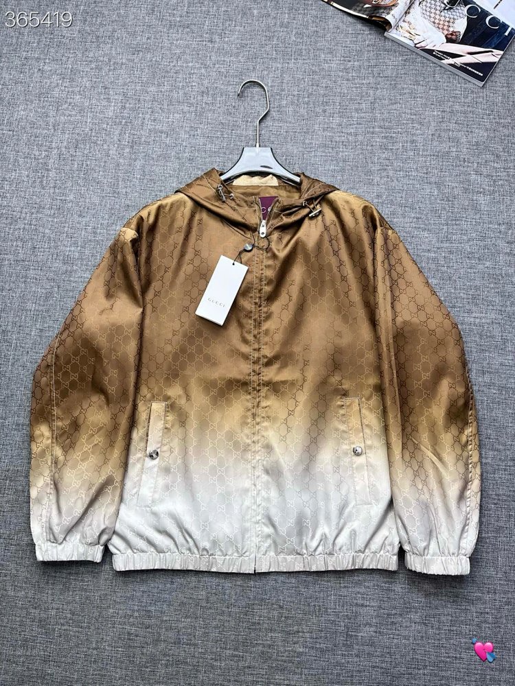GUCCI 2026 new men's fashionable casual hooded jacket jacket | Loongbuymall