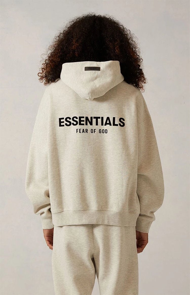 FEAR OF GOD FOG ESSENTIALSHigh street plush printed hoodie sweatshirt | Loongbuymall