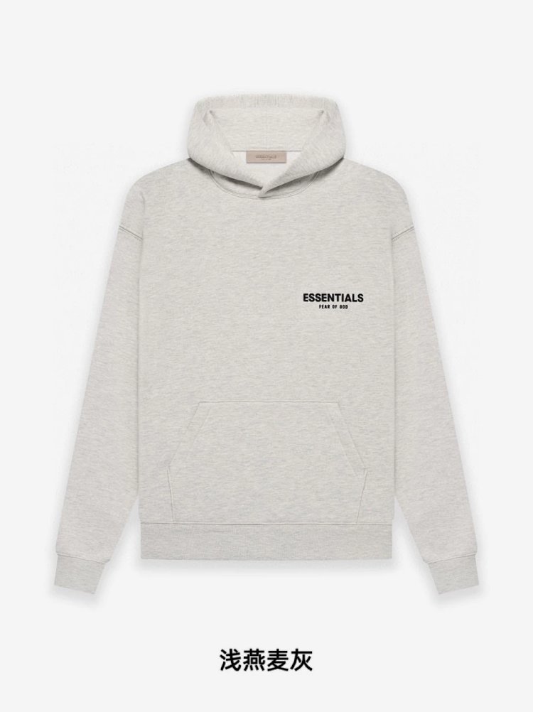 FEAR OF GOD FOG ESSENTIALSHigh street plush printed hoodie sweatshirt | Loongbuymall