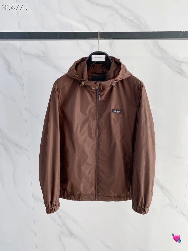 Prada 2026 Spring/Summer New Men's Fashion Hooded Casual Jacket