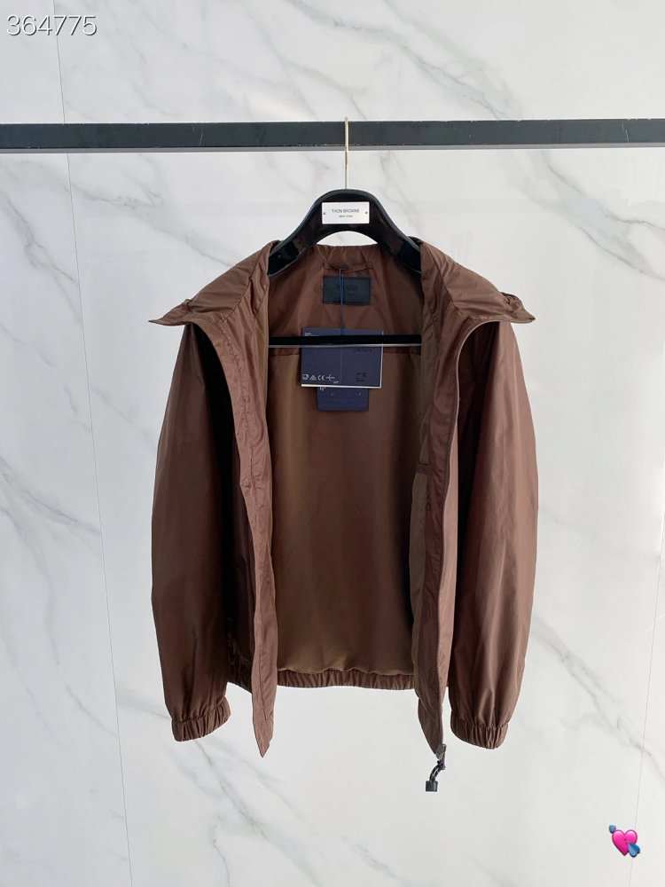 Prada 2026 Spring/Summer New Men's Fashion Hooded Casual Jacket | Loongbuymall