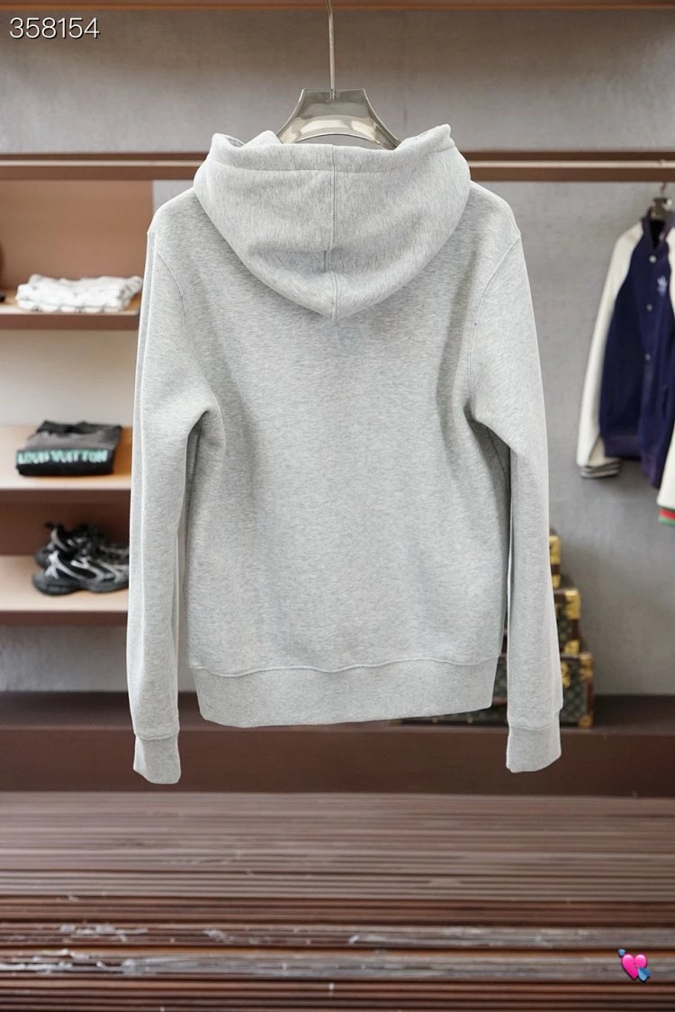 DiorDior classic CD embroidered hooded pure cotton men's fashionable casual hooded sweatshirt | Loon