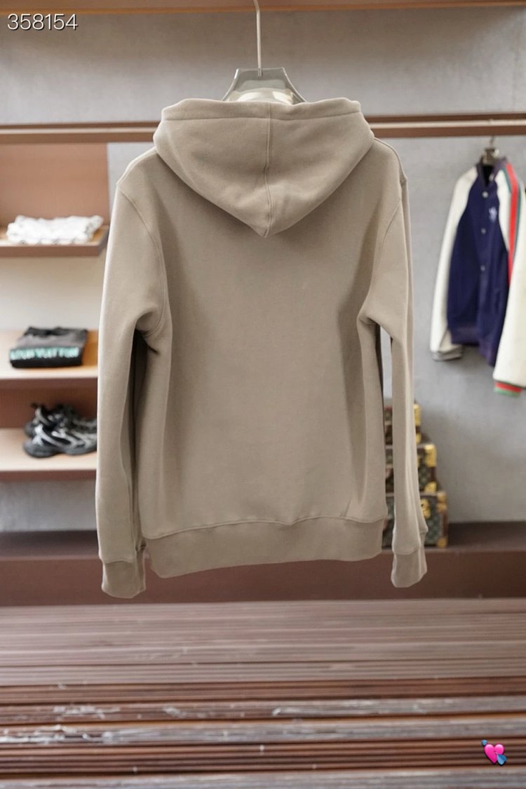 DiorClassic CD embroidered hooded pure cotton men's fashionable casual hooded sweatshirt | Loongbuym
