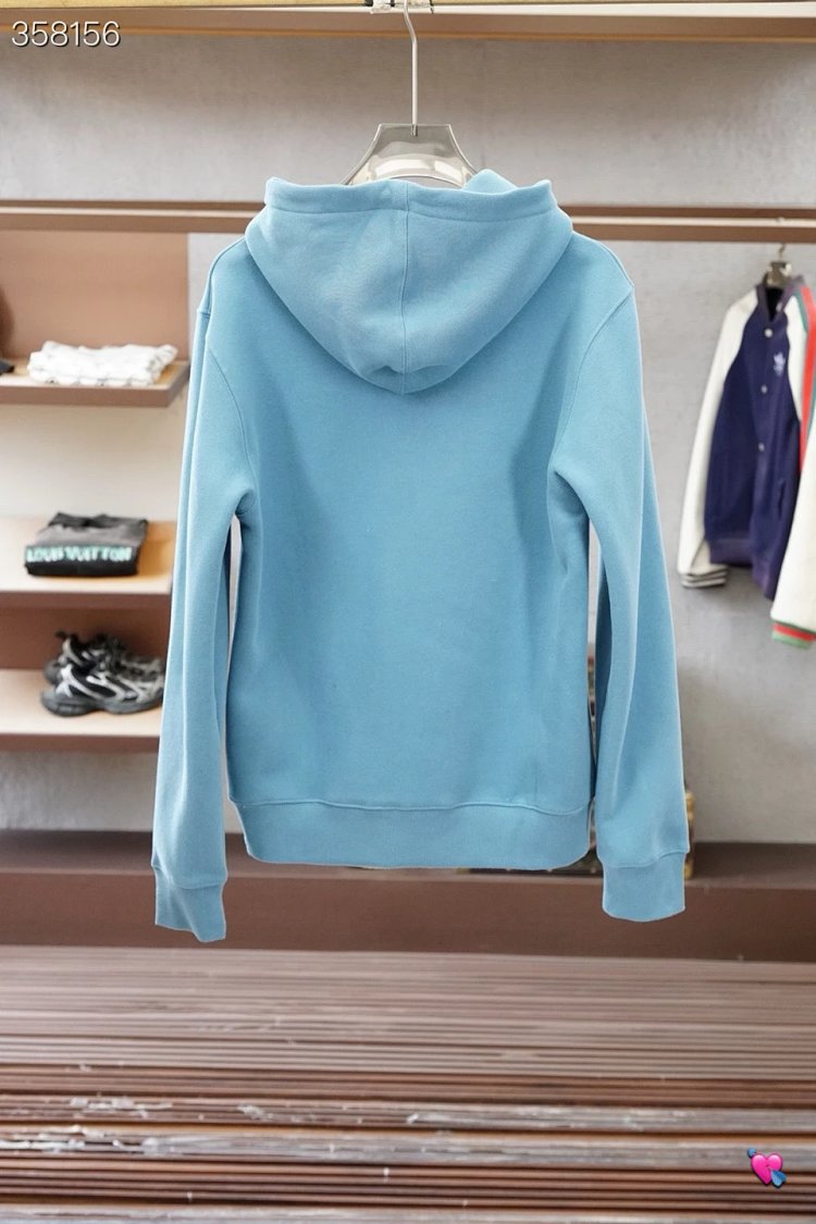 DiorDior classic CD embroidered hooded pure cotton men's fashionable casual hooded sweatshirt | Loon