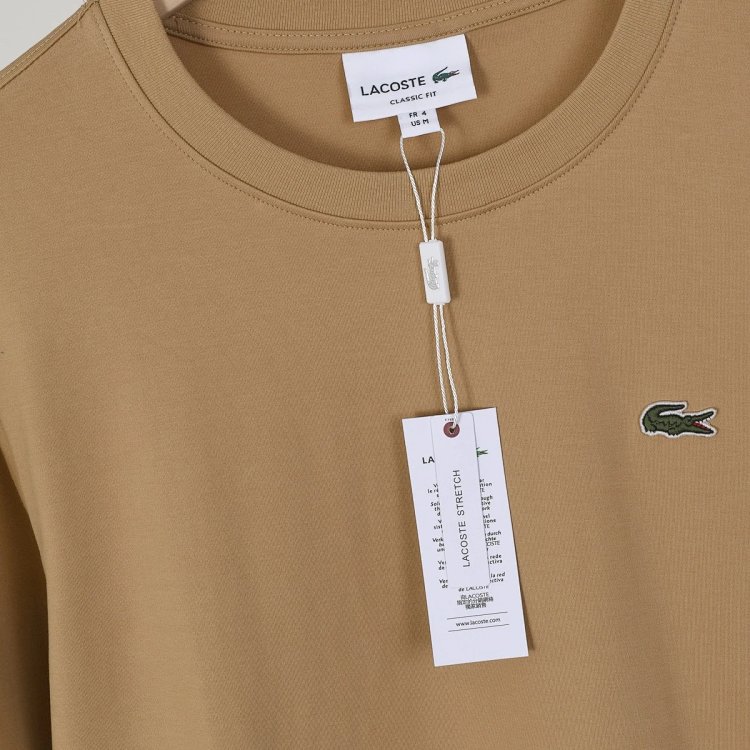 LACOSTE  French crocodile men's pure cotton round neck long sleeved T-shirt TH7307 | Loongbuymall