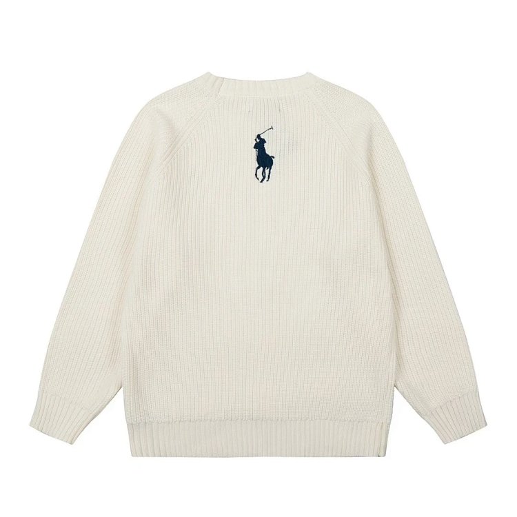 Ralph Lauren's new round neck embroidered knitted sweater | Loongbuymall