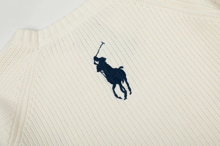 Ralph Lauren's new round neck embroidered knitted sweater | Loongbuymall