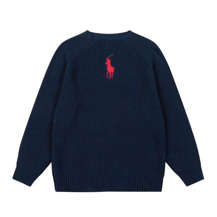 Ralph Lauren's new round neck embroidered knitted sweater | Loongbuymall