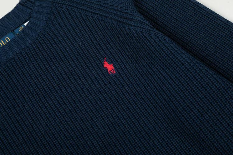 Ralph Lauren's new round neck embroidered knitted sweater | Loongbuymall
