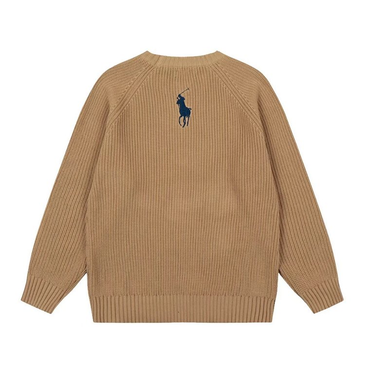 Ralph Lauren's new round neck embroidered knitted sweater | Loongbuymall