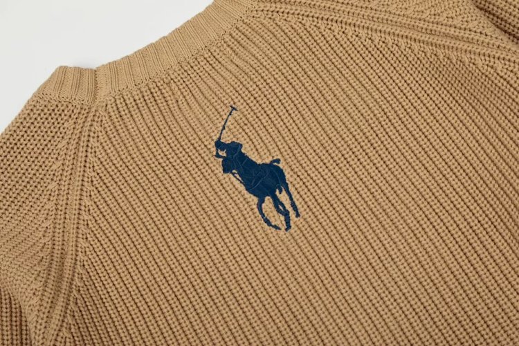 Ralph Lauren's new round neck embroidered knitted sweater | Loongbuymall
