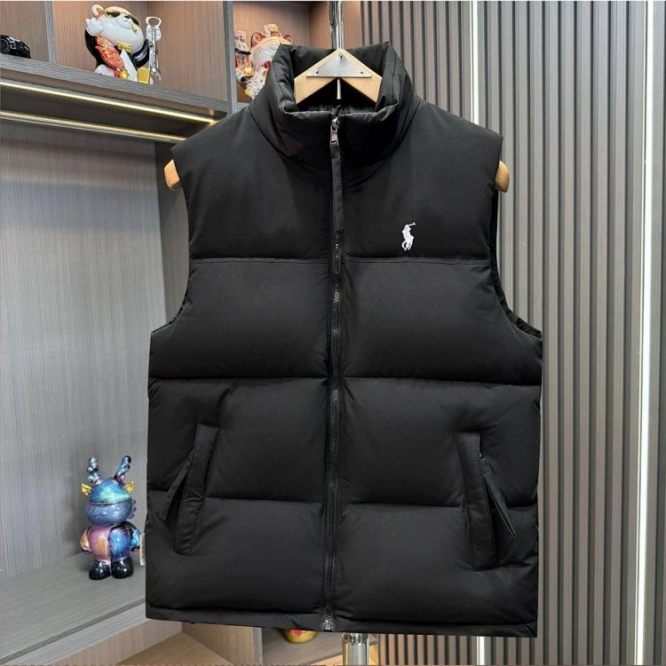 Ralph Lauren Light Luxury Down Cotton Vest Pony Tank Top Unisex Ralph Paul Polo Vest | Loongbuymall