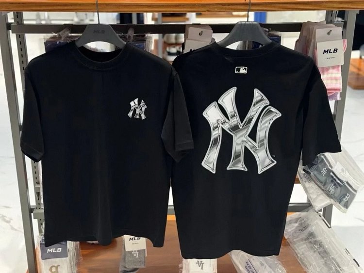 MLBLight luxury short sleeved t-shirt men's round neck half sleeved top unisex | Loongbuymall