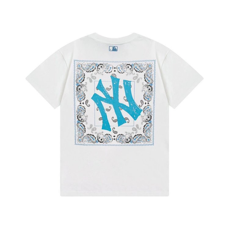 MLBLight luxury short sleeved t-shirt men's round neck half sleeved top unisex | Loongbuymall
