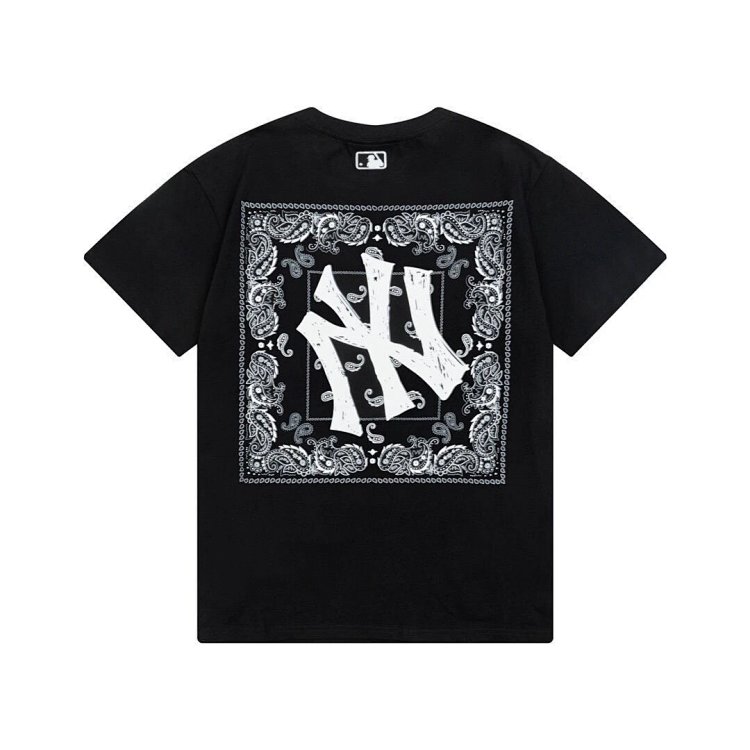 MLBLight luxury short sleeved t-shirt men's round neck half sleeved top unisex | Loongbuymall