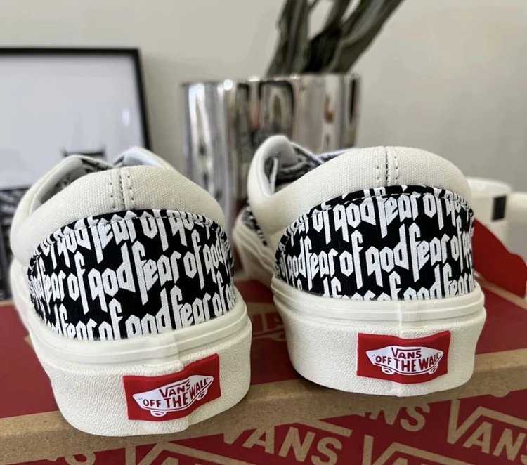 Wansi board shoes, one foot low cut shoesFear of God x Vans Era 95 dx white black fog  | Loongbuymal