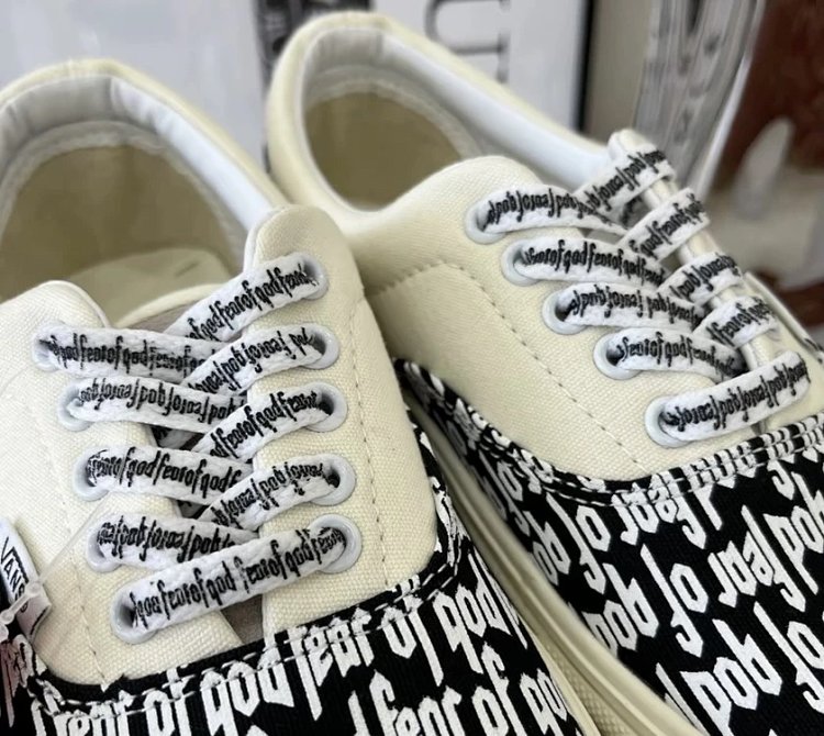 Wansi board shoes, one foot low cut shoesFear of God x Vans Era 95 dx white black fog  | Loongbuymal