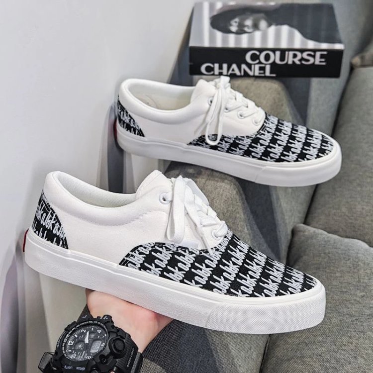 Wansi board shoes, one foot low cut shoesFear of God x Vans Era 95 dx white black fog  | Loongbuymal