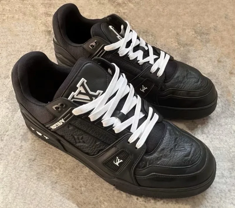 Louis Vuitton  Men's shoes, board shoes, trendy shoes, thick soled shoes, low cut casual shoes for d