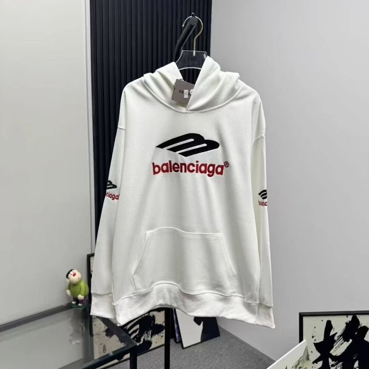 Balenciaga hooded sweatshirt, light luxury jacket, unisex top, long sleeved | Loongbuymall