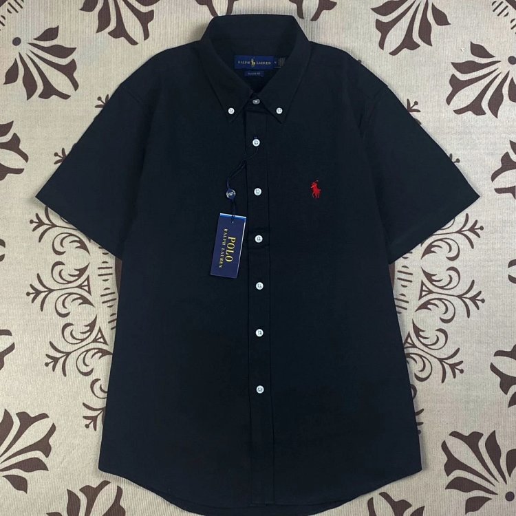 Ralph Lauren Polo Light Luxury Shirt Pony Men's Shirt Top Short Sleeve