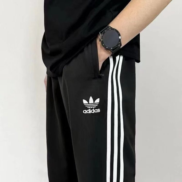 Adidas Classic Sports Clover Three Bar Men's and Women's New Embroidered Sports Pants | Loongbuymall