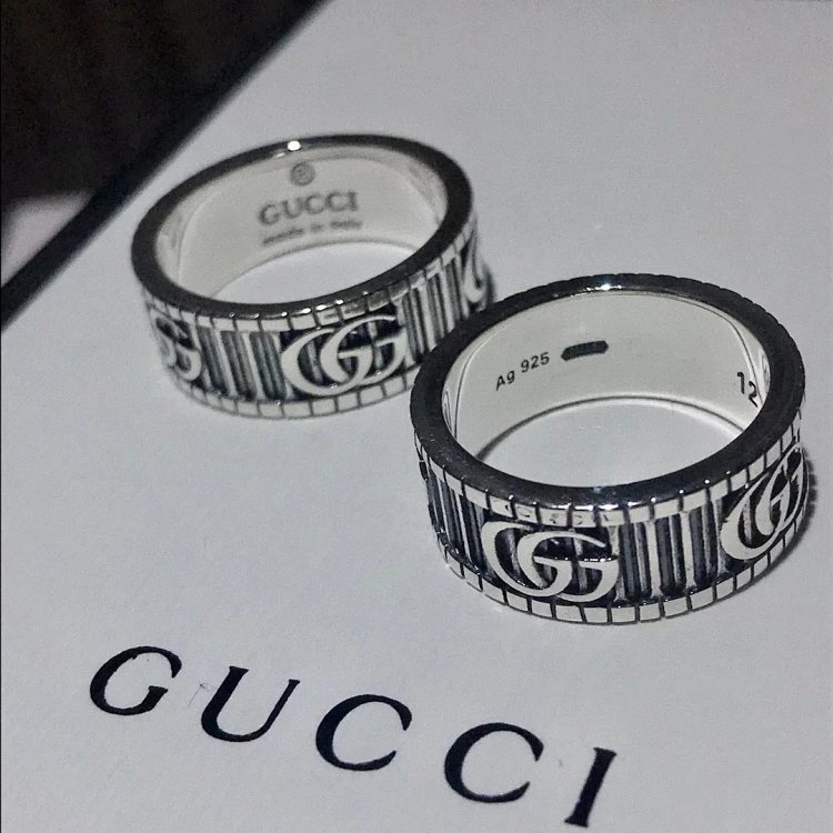 Couple Pair Ring 925 Silver Gucci GUUCI Vintage Double G Ring Vintage Vintage Vintage | Loongbuymall