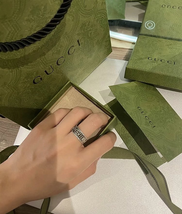 Couple Pair Ring 925 Silver Gucci GUUCI Vintage Double G Ring Vintage Vintage Vintage | Loongbuymall