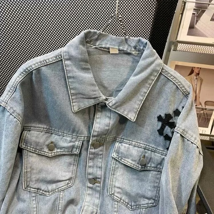 Chrome Hearts Light Luxury Cowboy Printed Coat Spring and Autumn Unisex Trendy Brand Men | Loongbuym