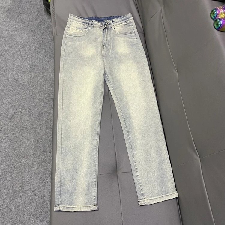 Ralph Lauren jeans embroidered casual pants straight leg slim fit pants | Loongbuymall
