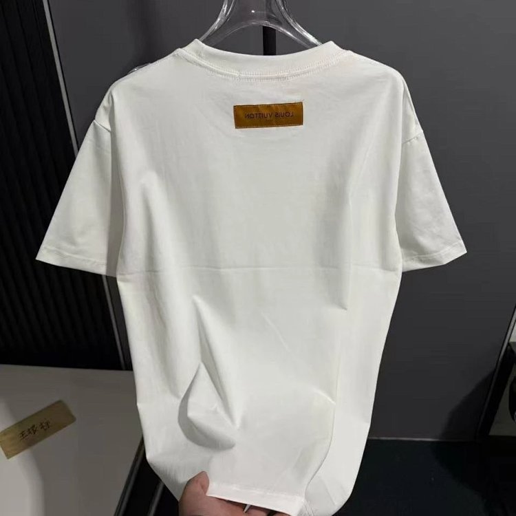 Louis Vuitton short sleeved T-shirt unisex knit top with half sleeves | Loongbuymall