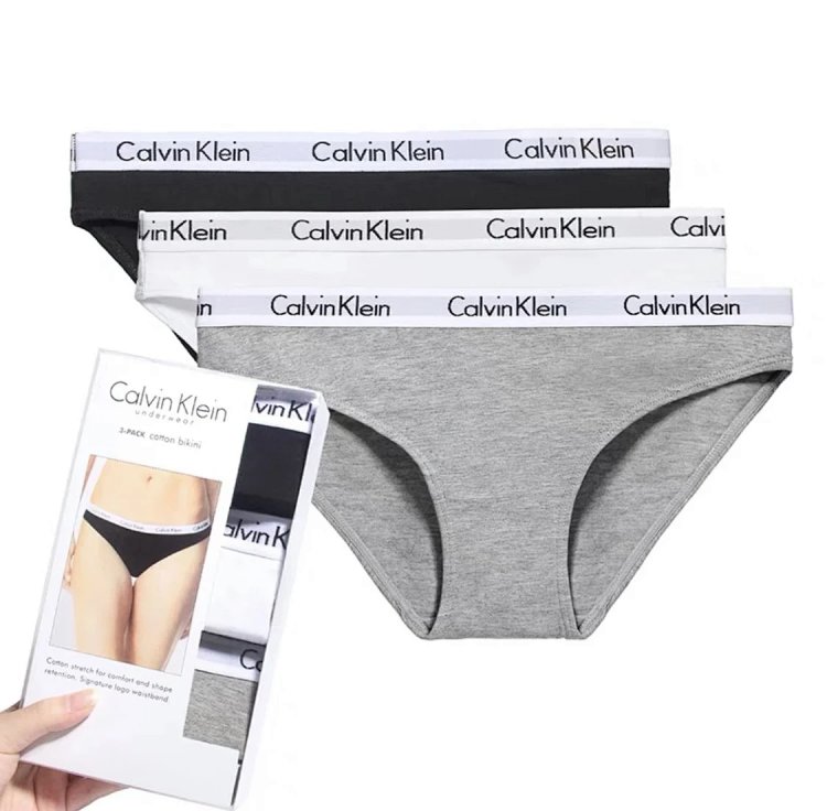 CK women's underwear made of pure cotton, breathable, mid low waist, sexy, hip h