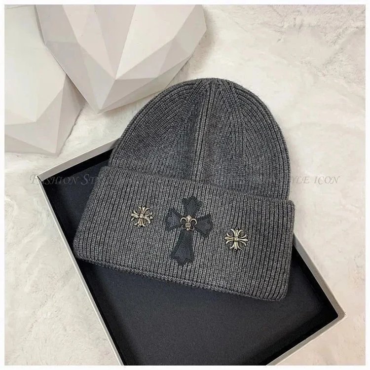 Chrome Hearts cold hat, knitted woolen hat, woolen hat | Loongbuymall