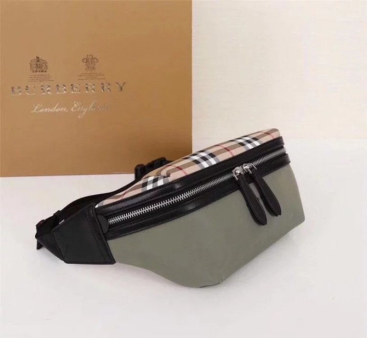 Burberry contrasting waist bag crossbody bag chest bag unisex | Loongbuymall