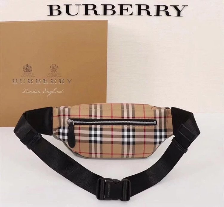 Burberry contrasting waist bag crossbody bag chest bag unisex | Loongbuymall