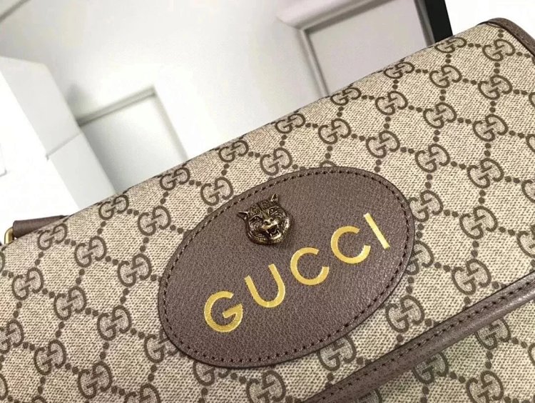 Gucci double-layer tiger head bag crossbody bag 495654 | Loongbuymall