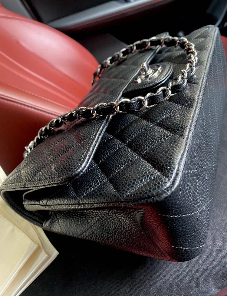 Chanel genuine leather women's bag with diamond grid chain shoulder crossbody bag | Loongbuymall