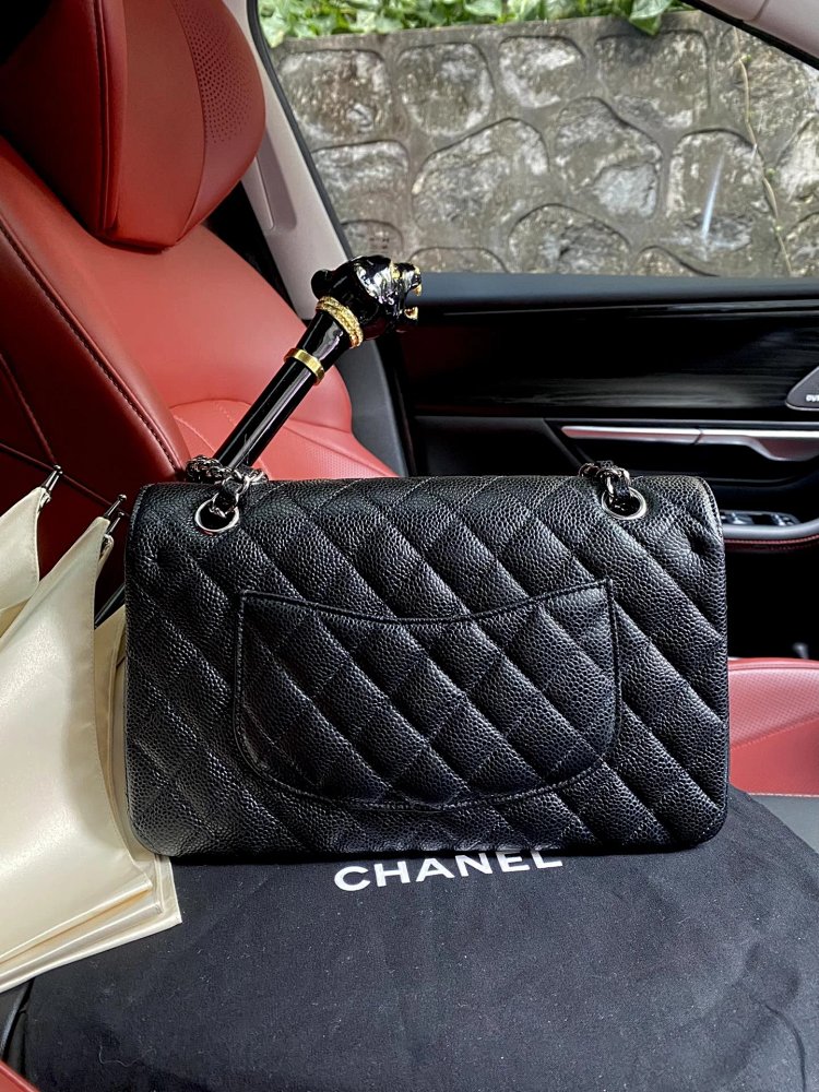 Chanel genuine leather women's bag with diamond grid chain shoulder crossbody bag | Loongbuymall