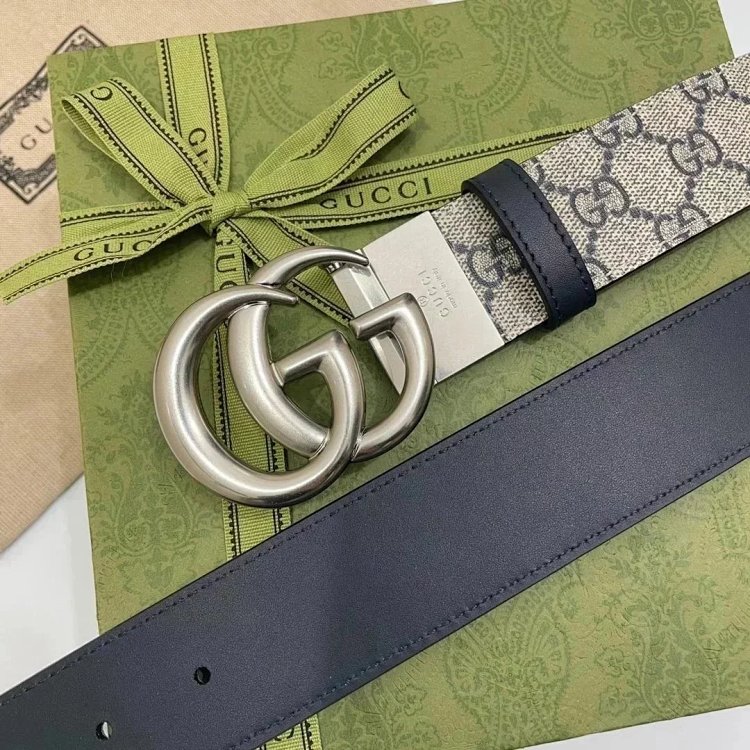 Gucci men's and women's belt PVC distressed calf leather vintage | Loongbuymall