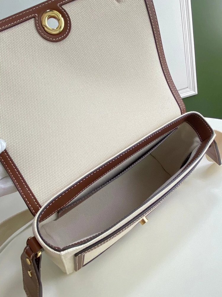 Burberry crossbody bag, single shoulder women's bag, Vintage plaid patchwork leather, Note crossbody