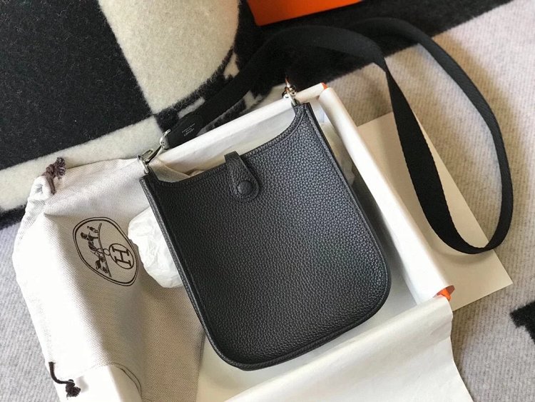 Hermes mini calf leather hollow shoulder crossbody buckle women's bag | Loongbuymall