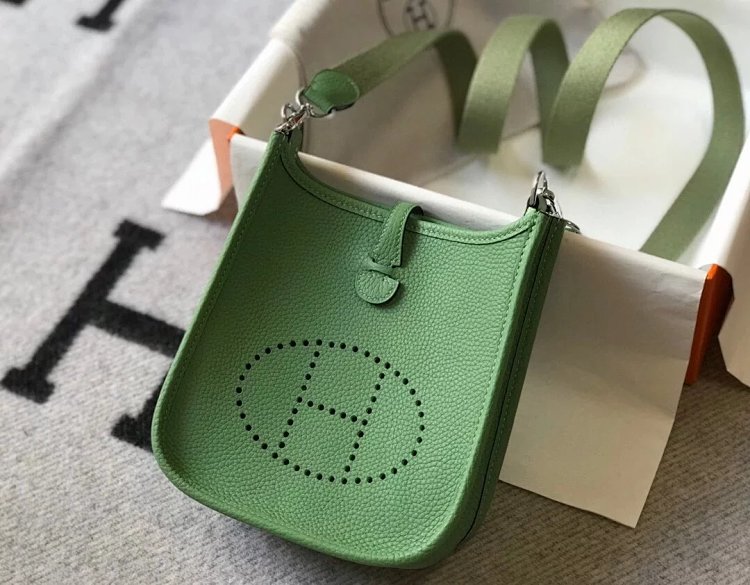 Hermes mini calf leather hollow shoulder crossbody buckle women's bag | Loongbuymall