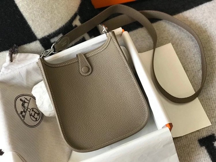 Hermes mini calf leather hollow shoulder crossbody buckle women's bag | Loongbuymall