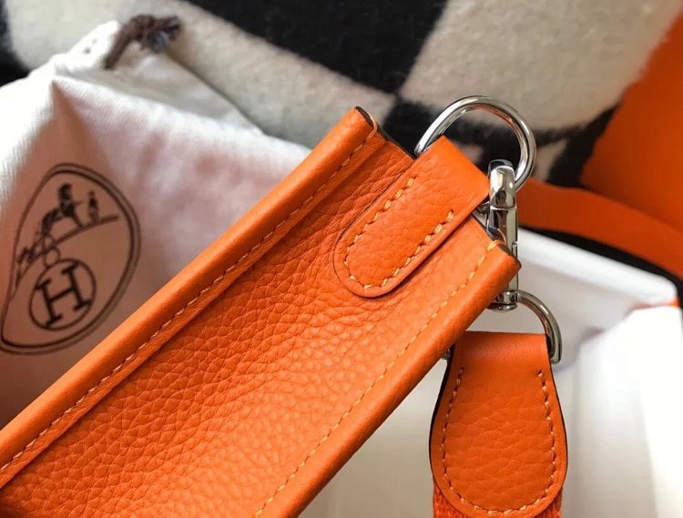 Hermes mini calf leather hollow shoulder crossbody buckle women's bag | Loongbuymall