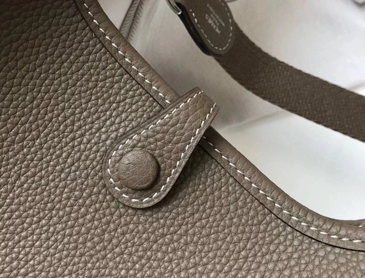 Hermes mini calf leather hollow shoulder crossbody buckle women's bag | Loongbuymall