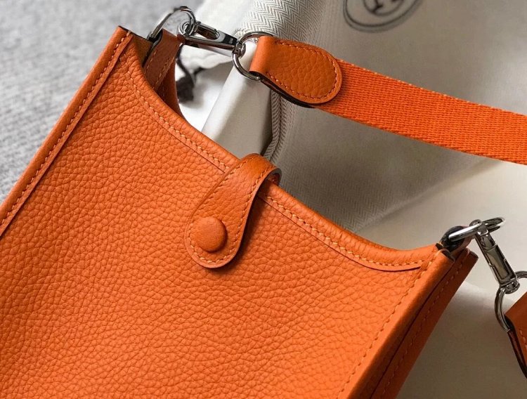 Hermes mini calf leather hollow shoulder crossbody buckle women's bag | Loongbuymall