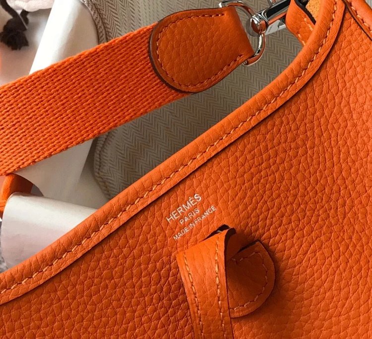 Hermes mini calf leather hollow shoulder crossbody buckle women's bag | Loongbuymall