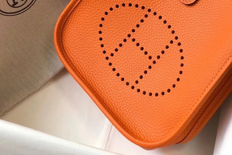 Hermes mini calf leather hollow shoulder crossbody buckle women's bag | Loongbuymall