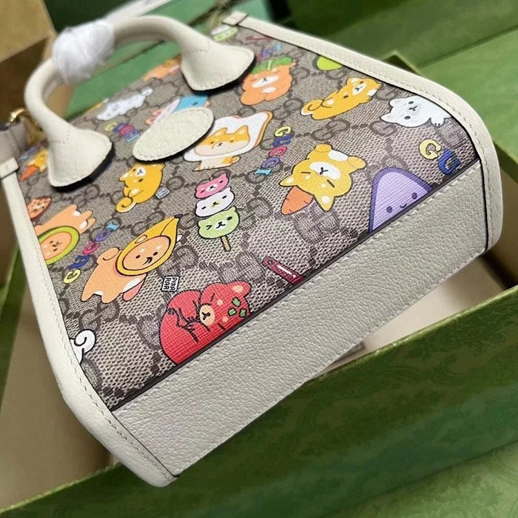 Gucci animal print mini tote bag music score bag crossbody bag shoulder bag unisex 699406 | Loongbuy