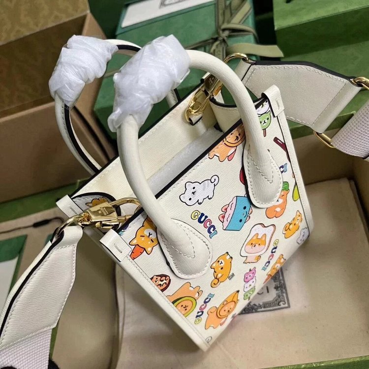 Gucci animal print mini tote bag music score bag crossbody bag shoulder bag unisex 699406 | Loongbuy